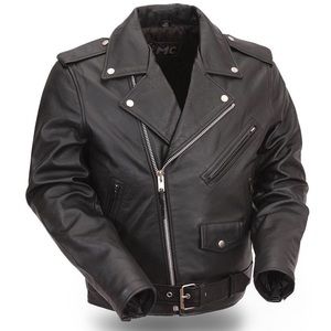 Biker leather jacket